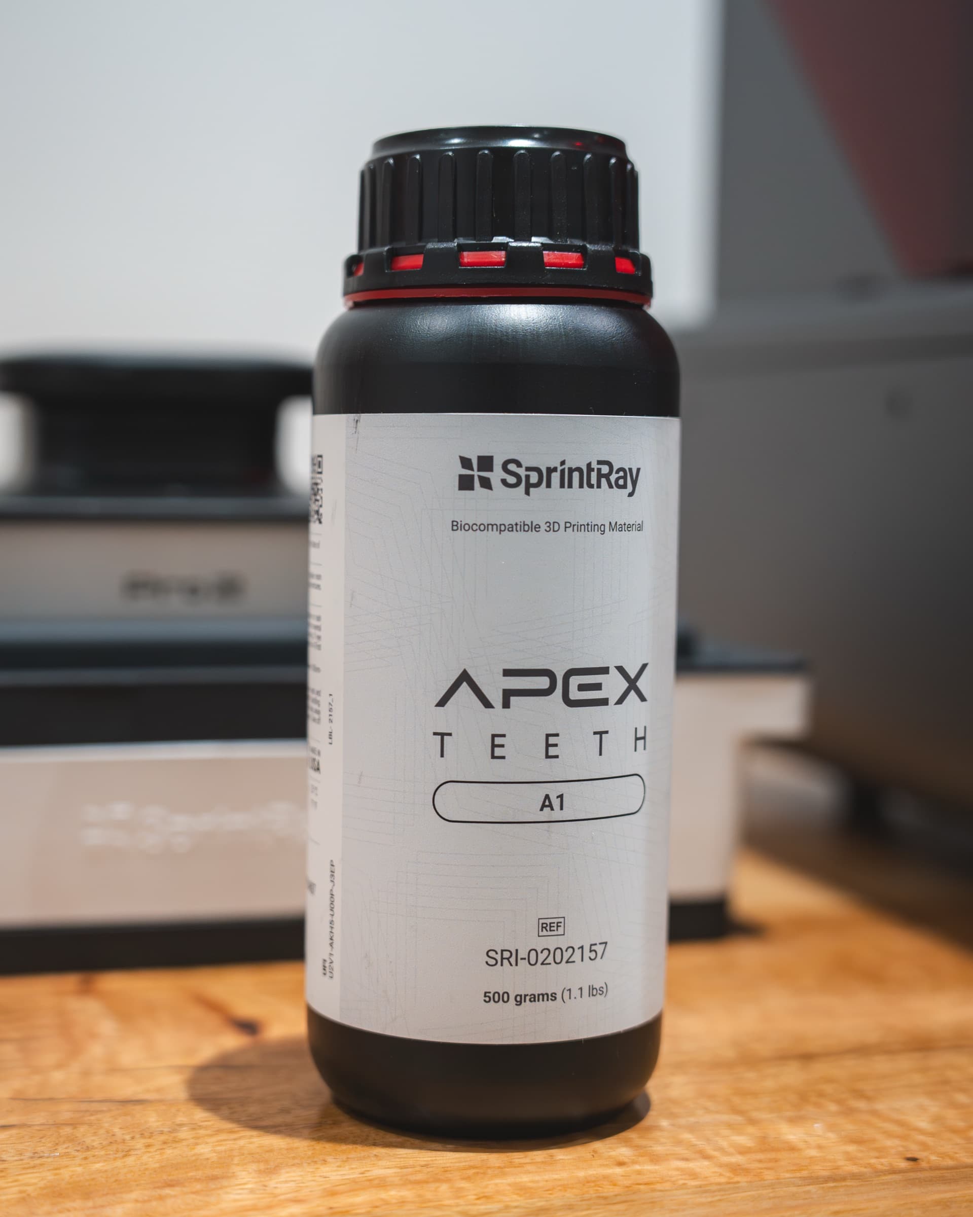 SprintRay APEX TEETH biocompatible 3D printing resin, A1 shade
